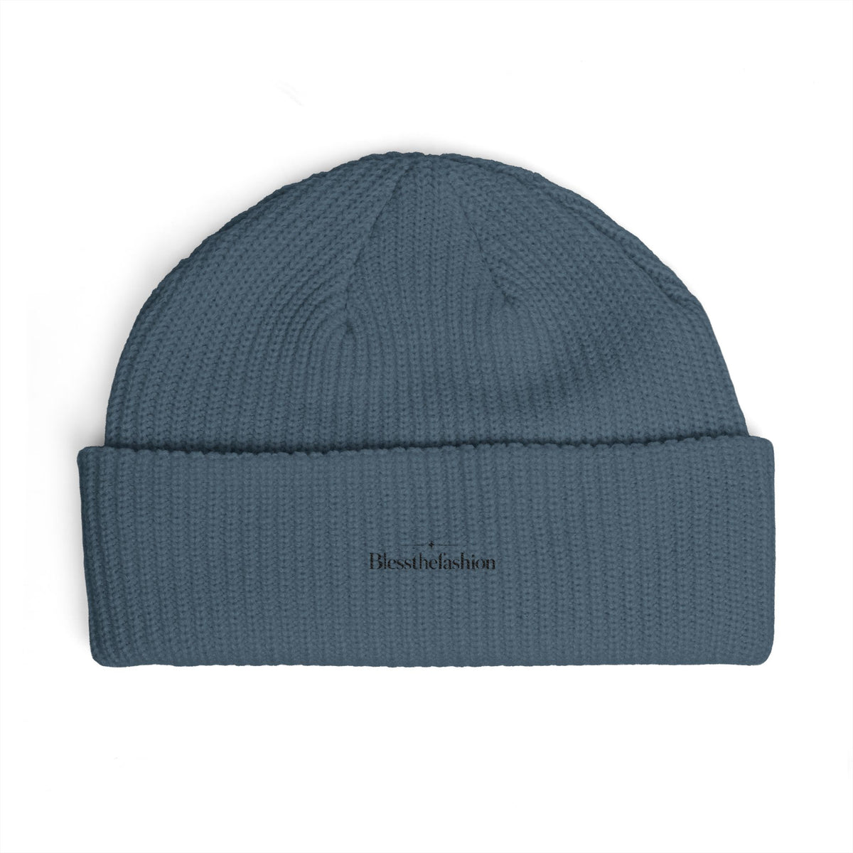 Minimalist Embroidered Cuff Beanie