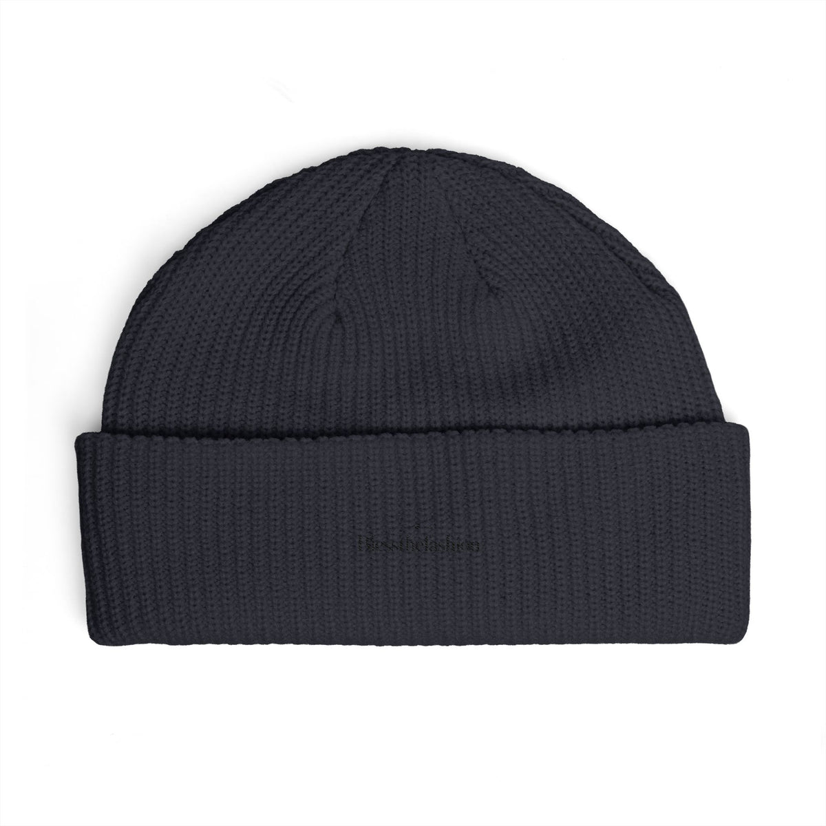 Minimalist Embroidered Cuff Beanie