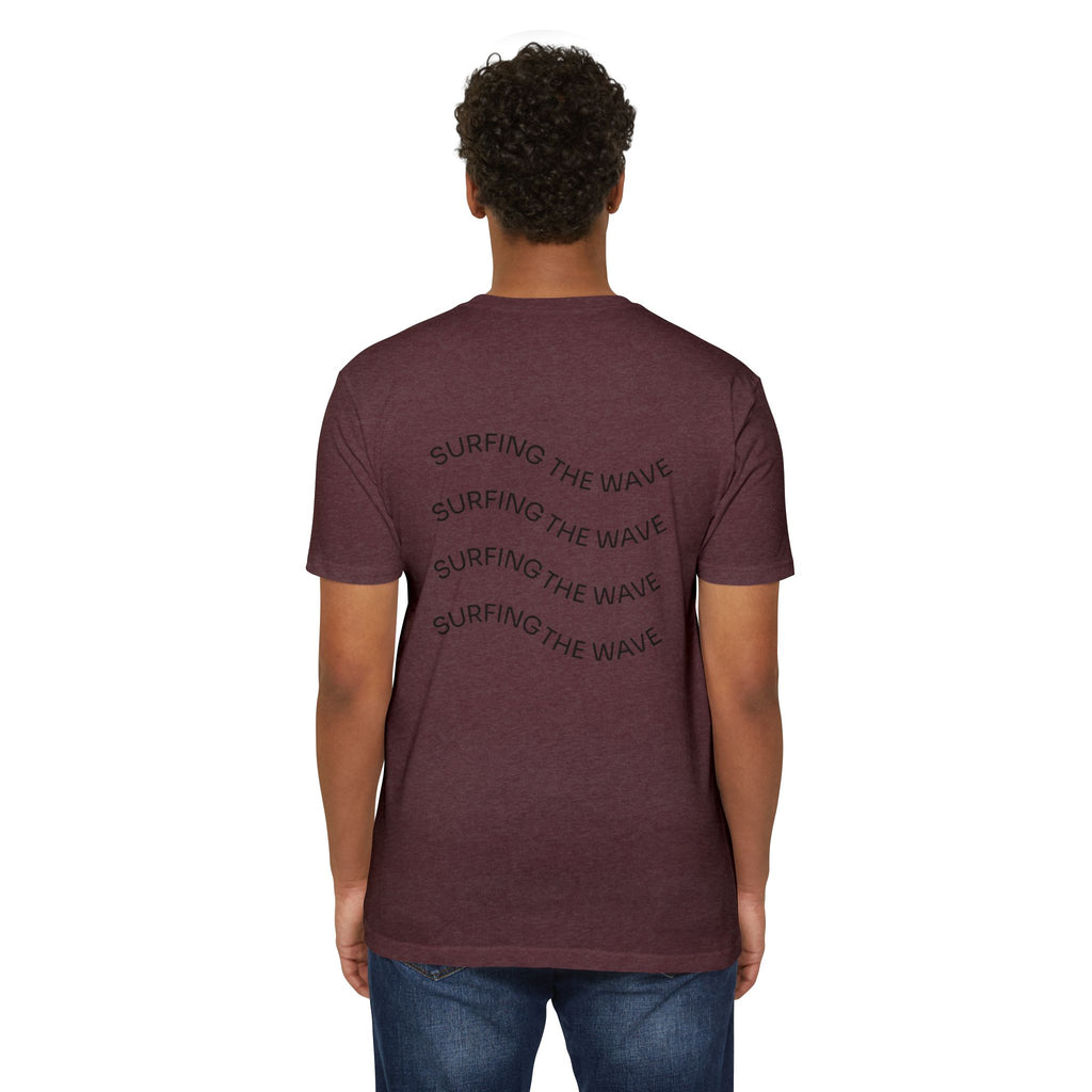 Surfing the Wave Inspirational Graphic T-Shirt