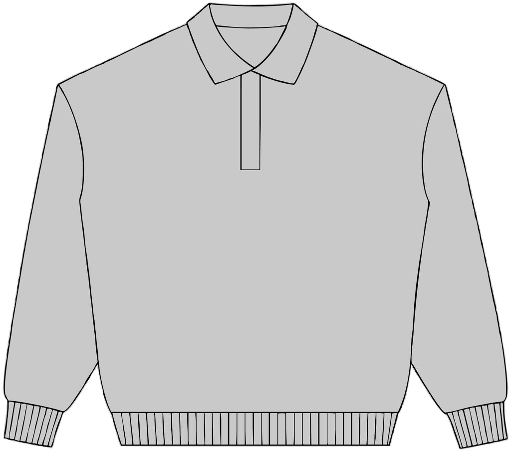 Polo Collar Sweatshirt