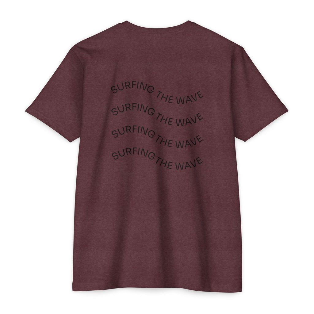 Surfing the Wave Inspirational Graphic T-Shirt