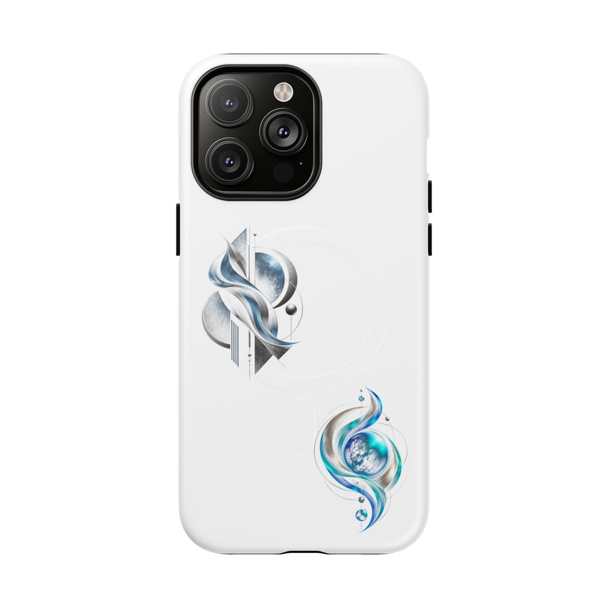 Elegant Blue Floral Tough Magnetic Phone Case