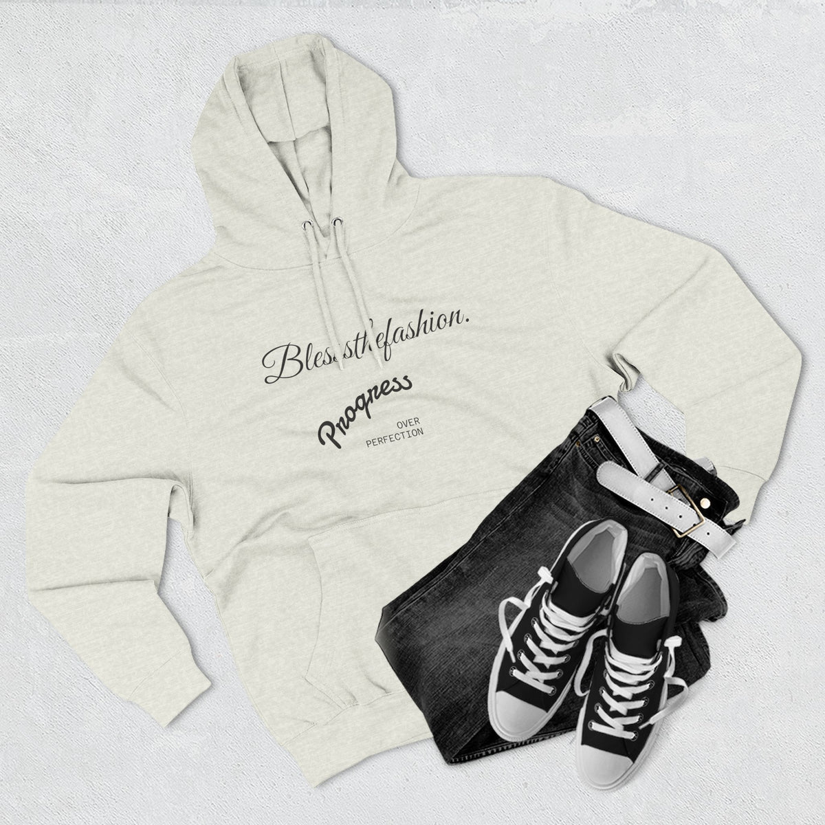Blessed by Fashion Progress Hustle Hoodie