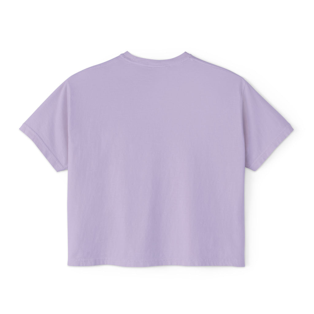 Women's Boxy Tee with Minimalist “Amour Toujours” Script