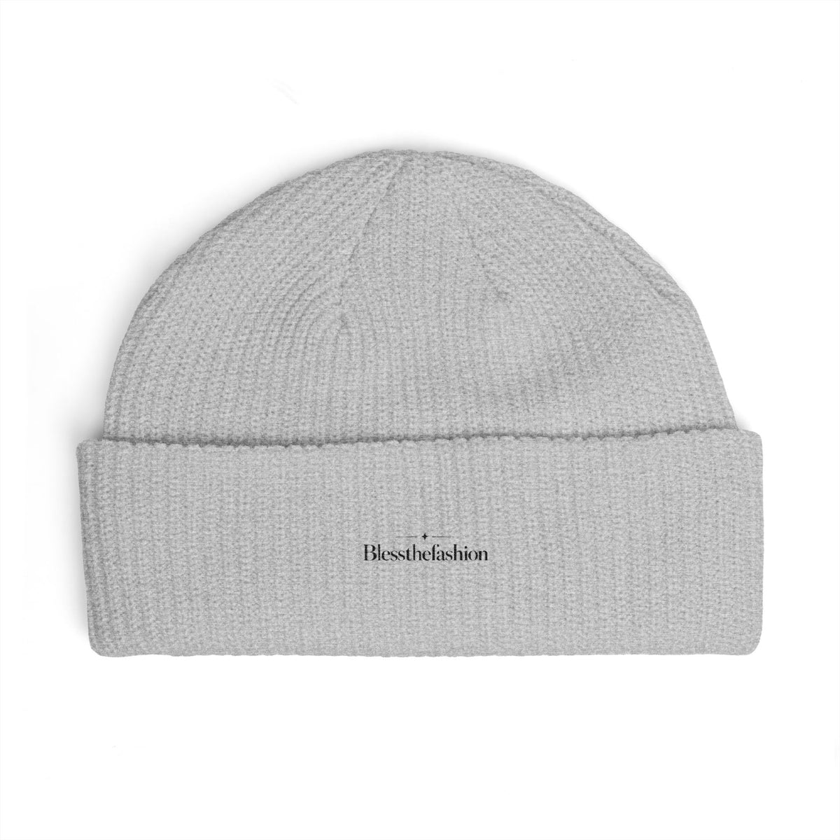 Minimalist Embroidered Cuff Beanie