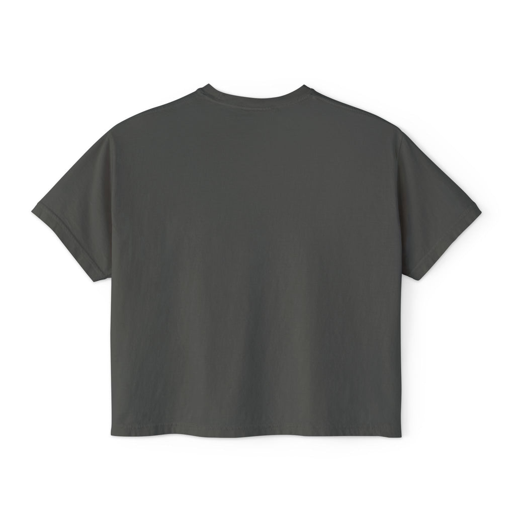 Women's Boxy Tee with Minimalist “Amour Toujours” Script