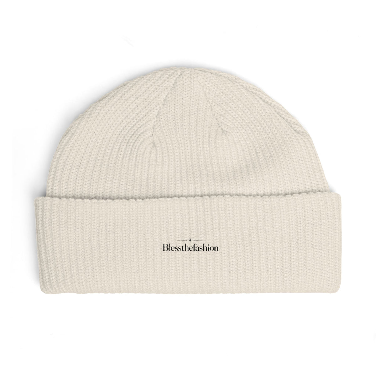 Minimalist Embroidered Cuff Beanie