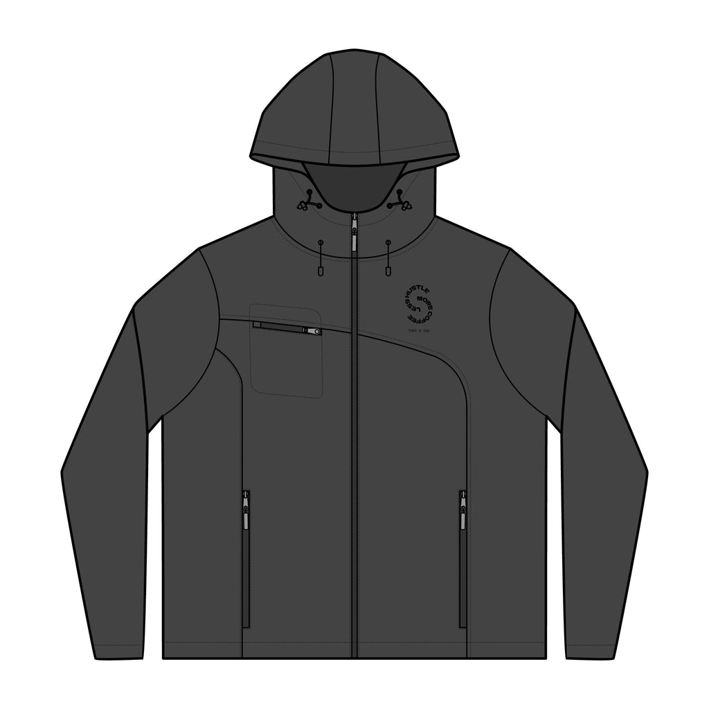 Textured Hooded Soft Shell Jacket