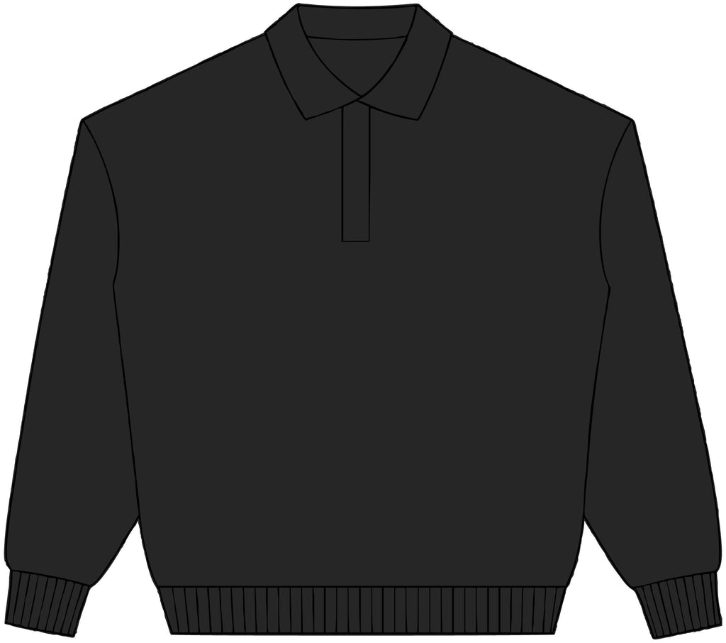 Polo Collar Sweatshirt