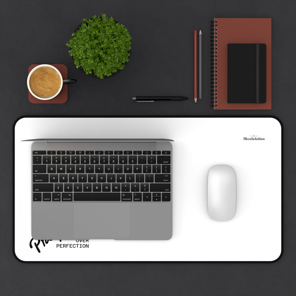 Progress Over Perfection Desk Mat
