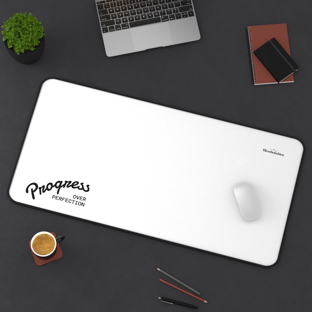 Progress Over Perfection Desk Mat