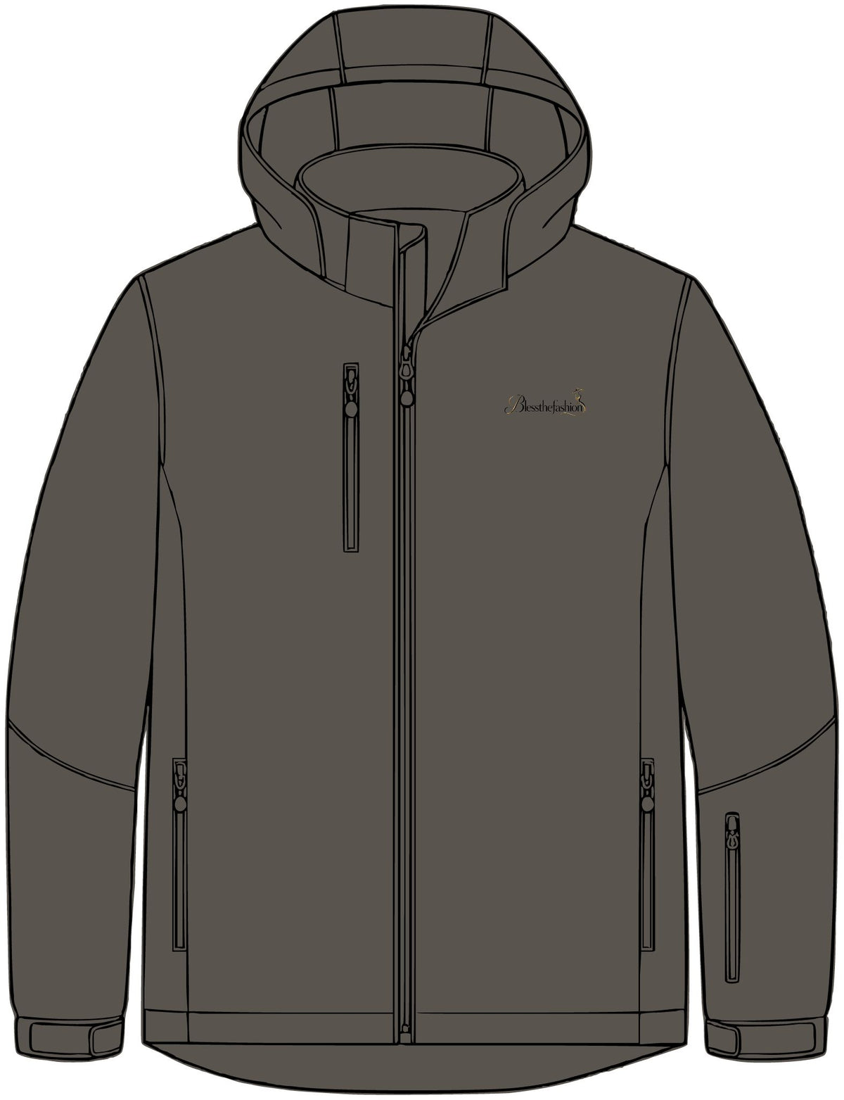 Blessthefashion Waterproof 3-in-1 Jacket