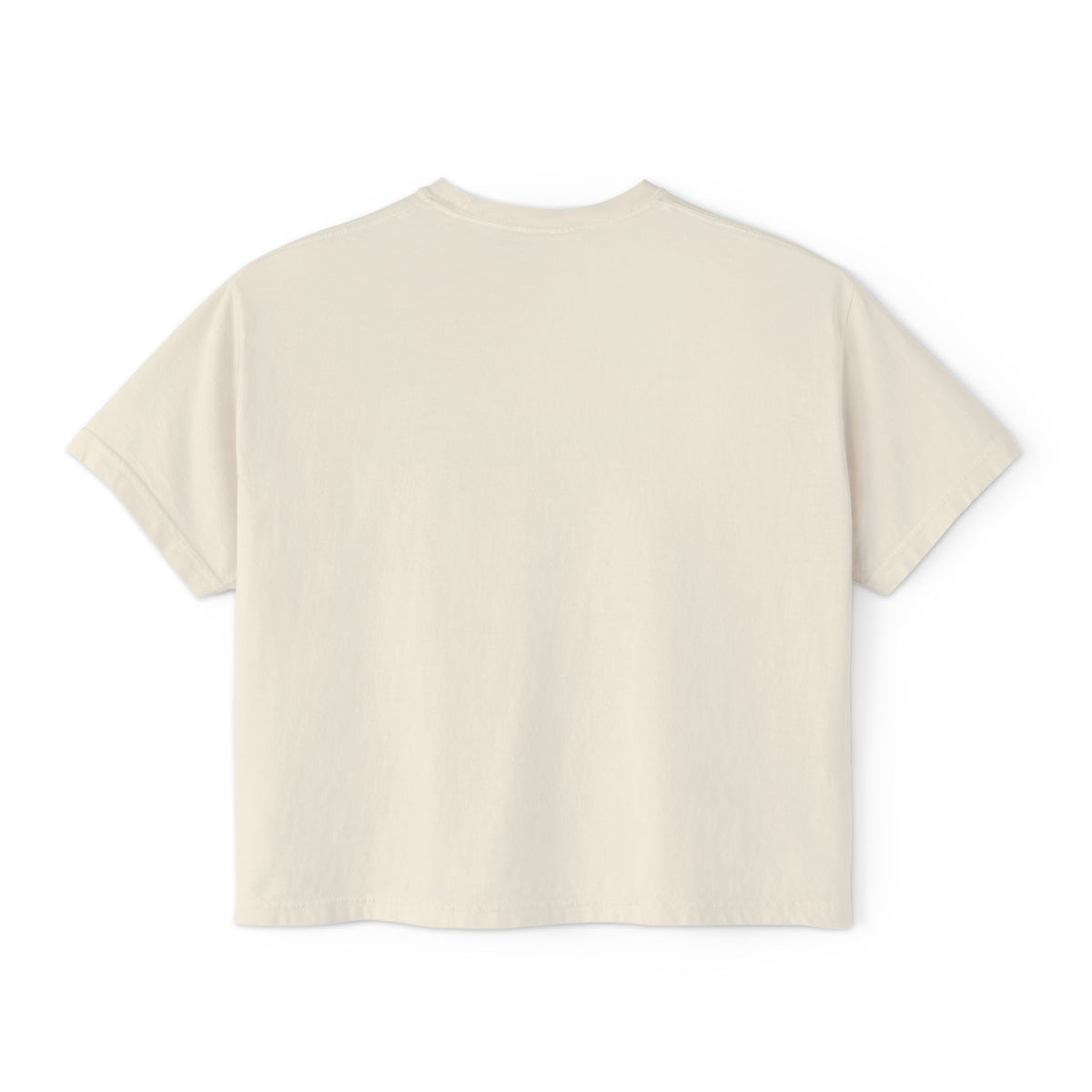 Women's Boxy Tee with Minimalist “Amour Toujours” Script