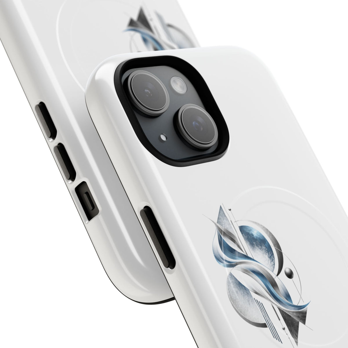 Elegant Blue Floral Tough Magnetic Phone Case