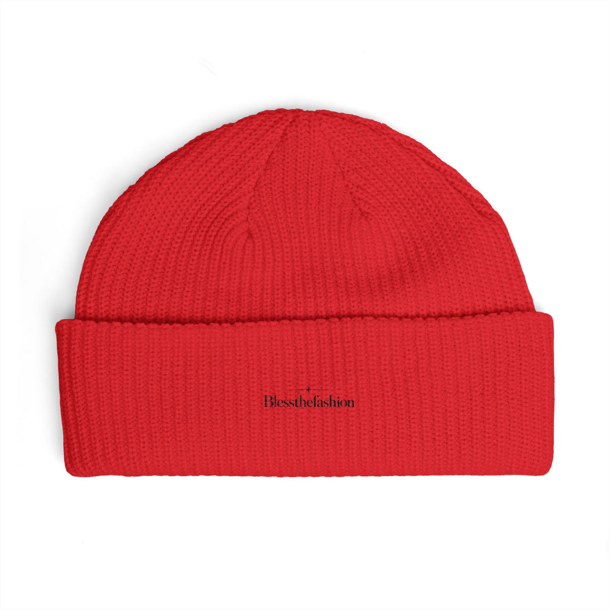 Minimalist Embroidered Cuff Beanie