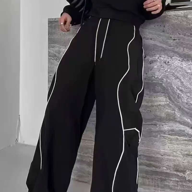 Men's Straight Leg Casual Sweatpants Breathable Sports Long Pants for Teenagers