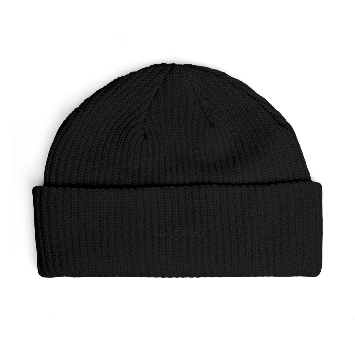 Minimalist Embroidered Cuff Beanie