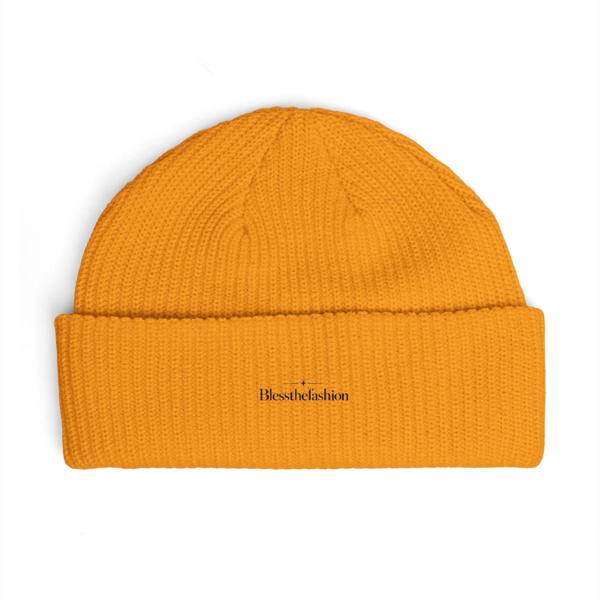 Minimalist Embroidered Cuff Beanie