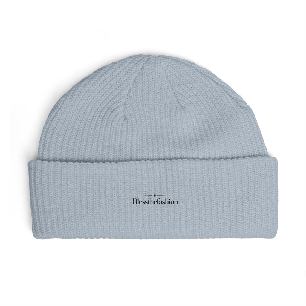 Minimalist Embroidered Cuff Beanie