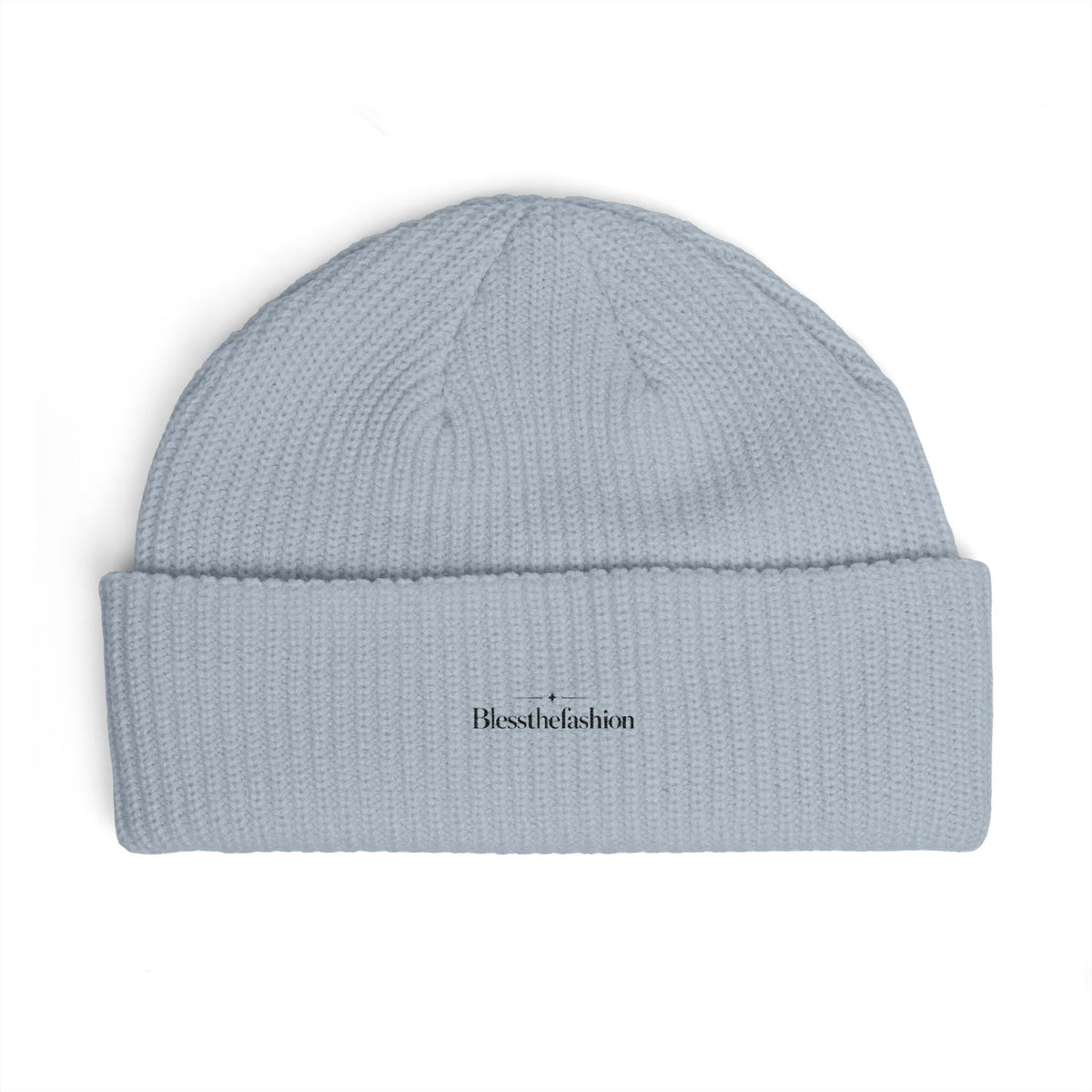 Minimalist Embroidered Cuff Beanie