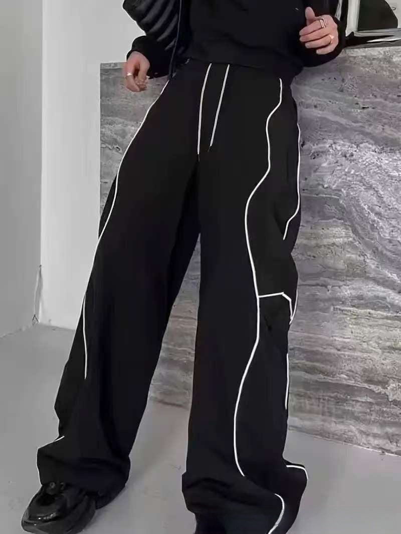 Men's Straight Leg Casual Sweatpants Breathable Sports Long Pants for Teenagers